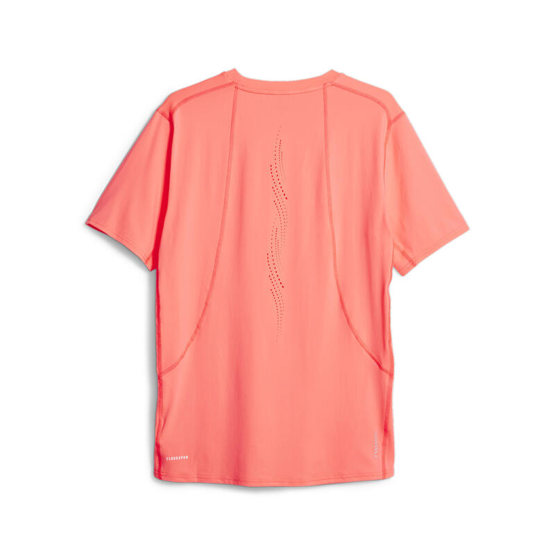 T-shirt de running à manches courtes Cloudspun Homme PUMA Fire Orchid Red