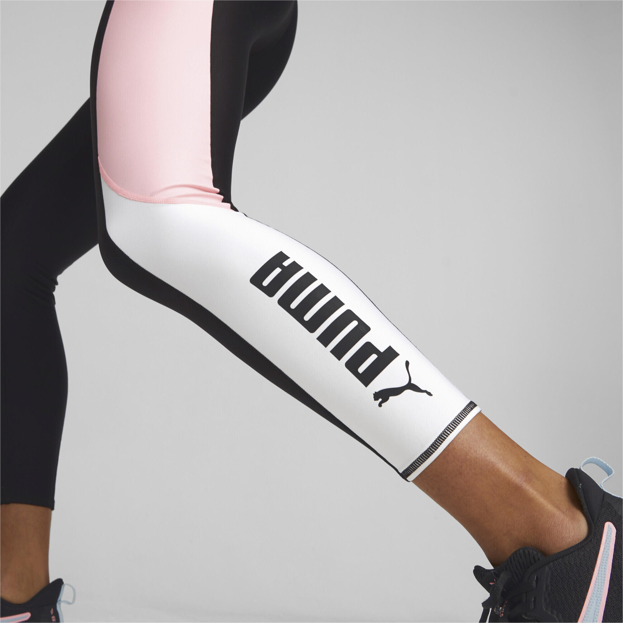 Legging de fitness taille haute PUMA FIT Femme PUMA Black Koral Ice Pink 4/7