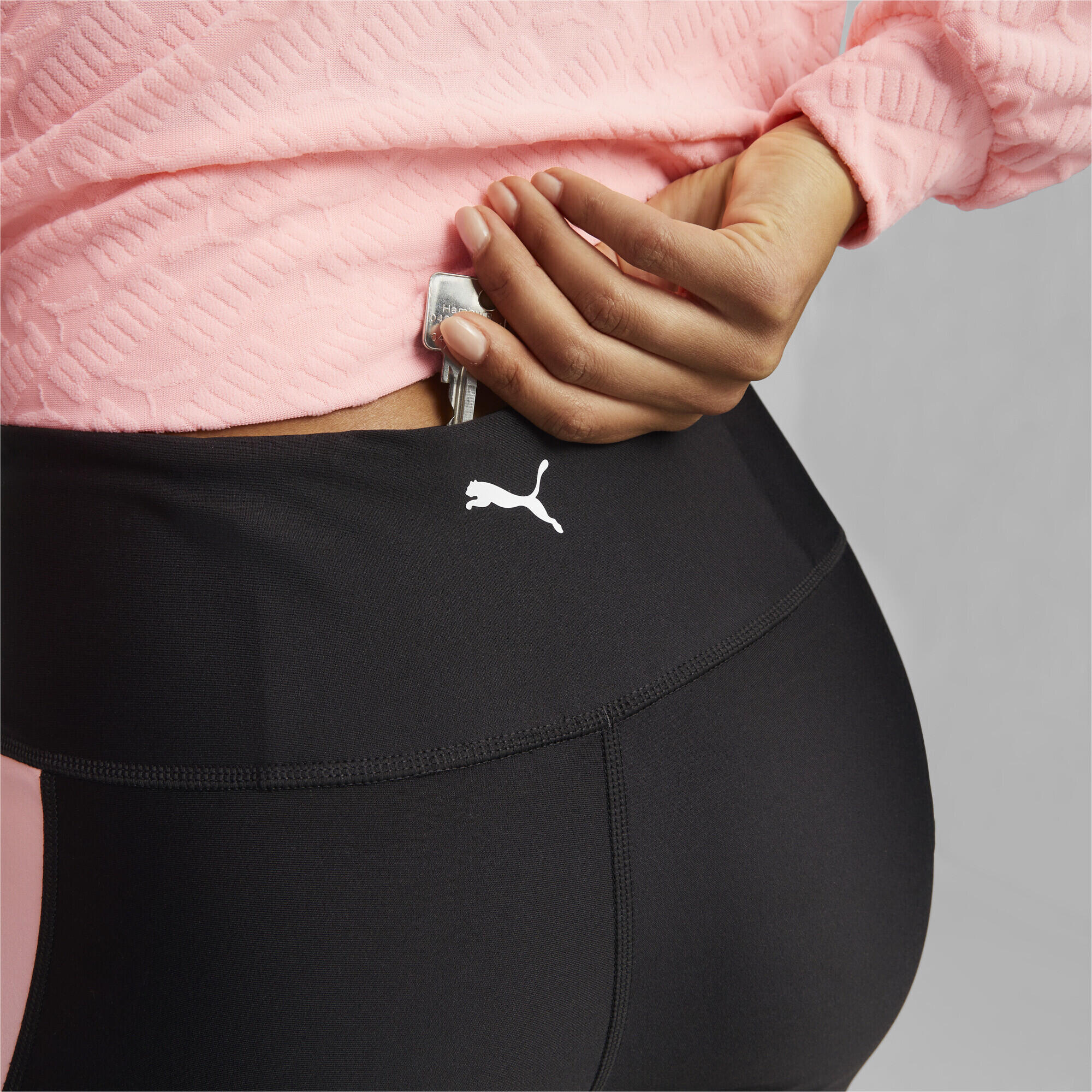 Legging de fitness taille haute PUMA FIT Femme PUMA Black Koral Ice Pink 5/7