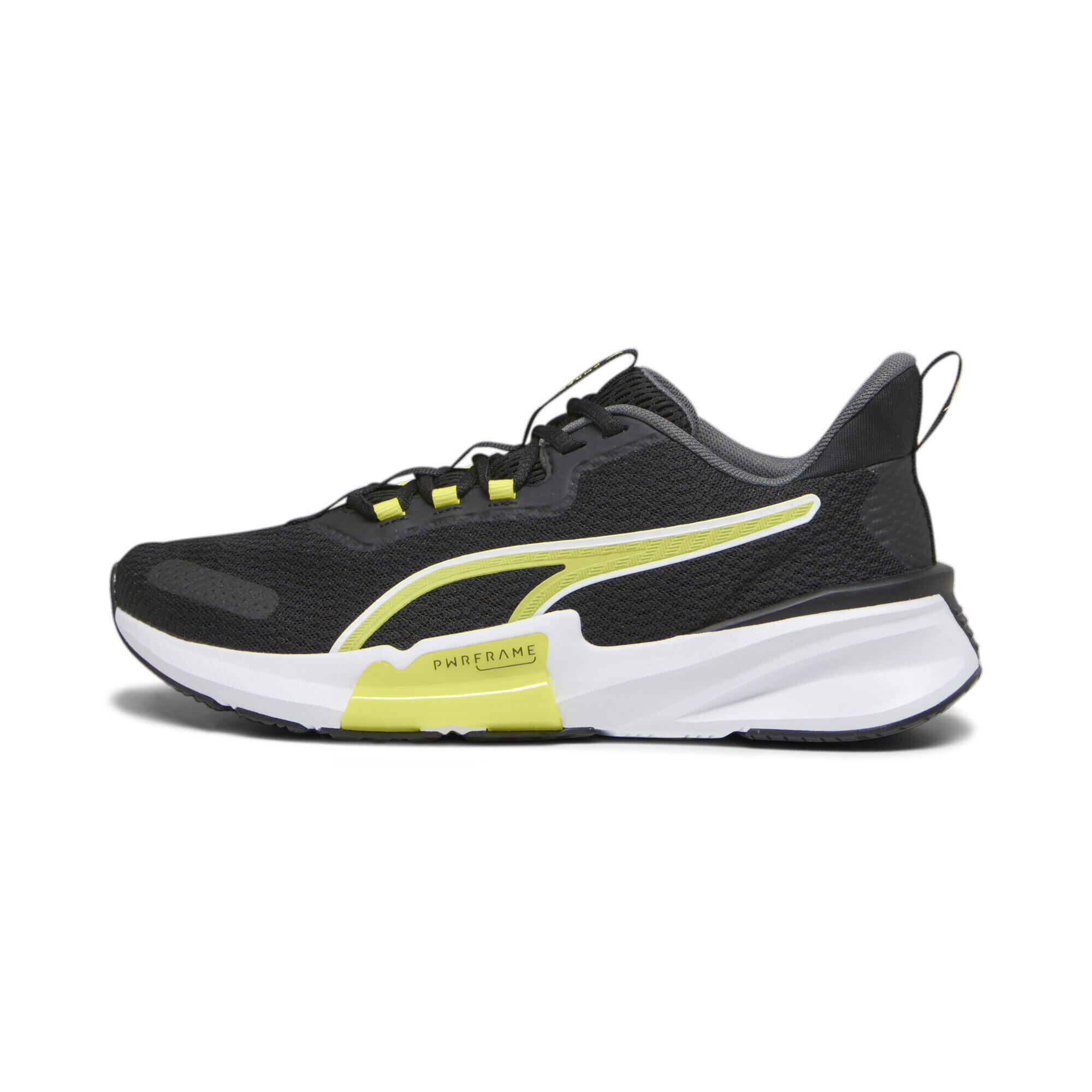Scarpe da training PWRFrame TR 2 da uomo PUMA Black Yellow Burst White 5/7