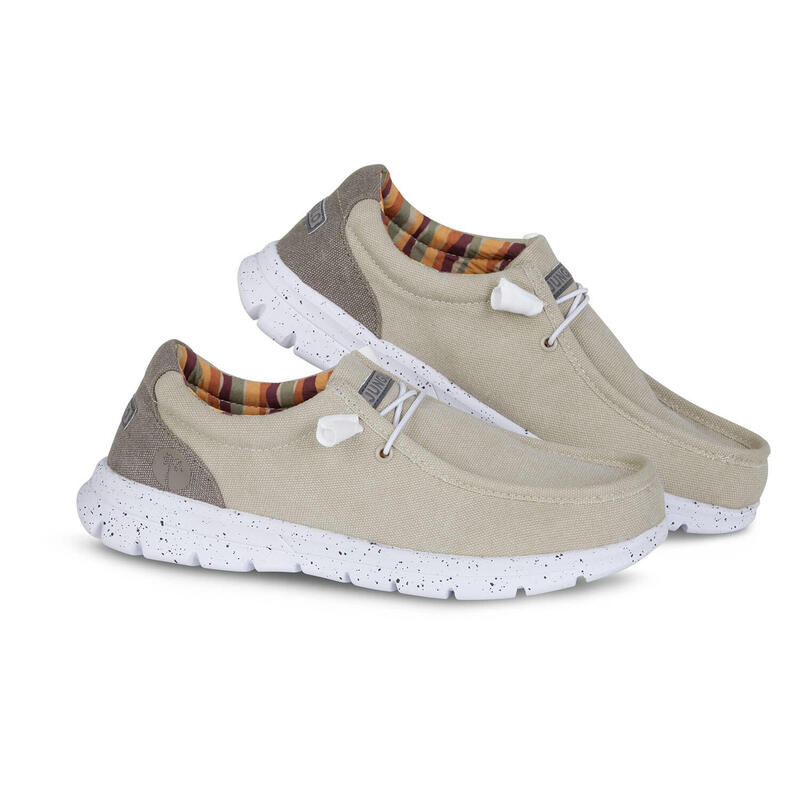 Scarpe leggere per camminare unisex Junglo Two Dk Beige Stripes