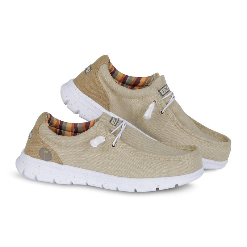 Schoenen om licht te lopen unisex Junglo Two Beige Stripes