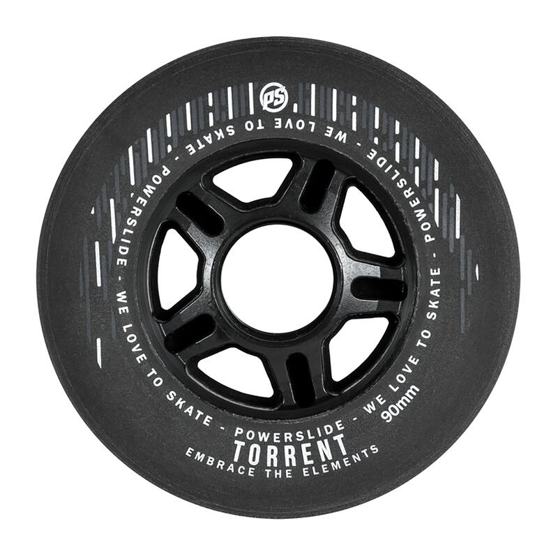 Roată Role Set 4-Pack Powerslide Torrent Rain Negru