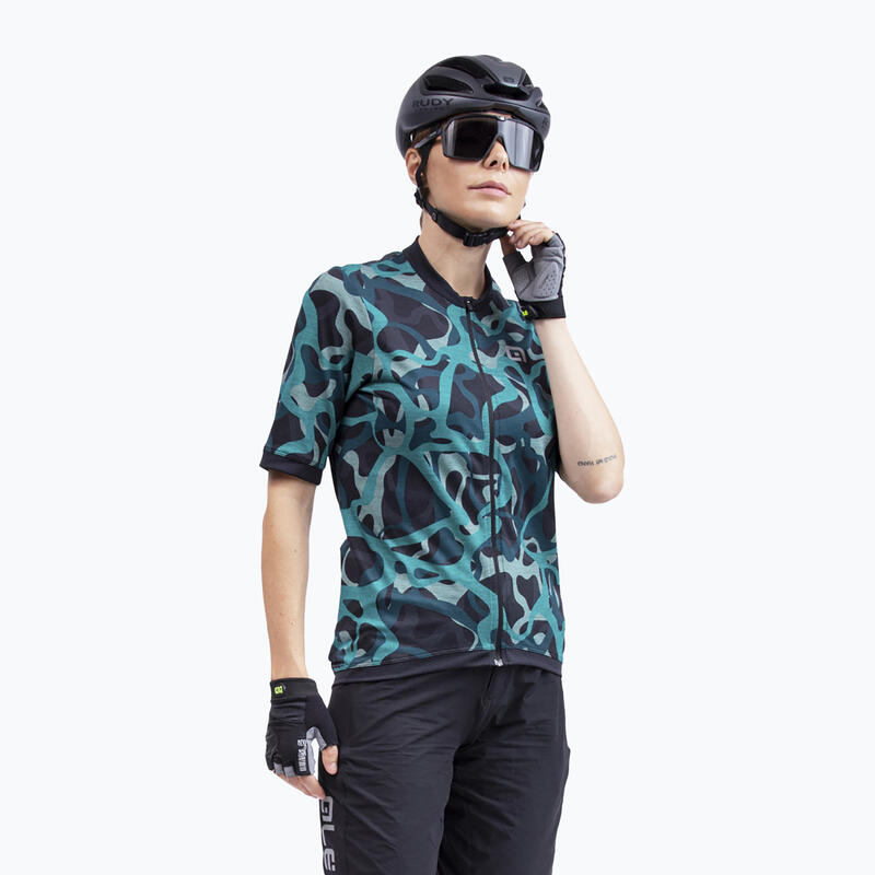 Koszulka rowerowa damska Alé Maglia Donna MC Woodland
