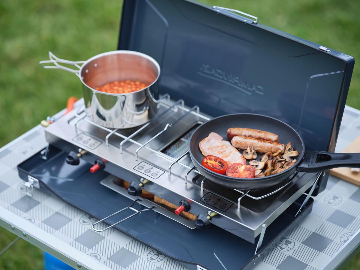 Campingaz Camping Chef DLX Stainless Infrared Gas Stove 4/7