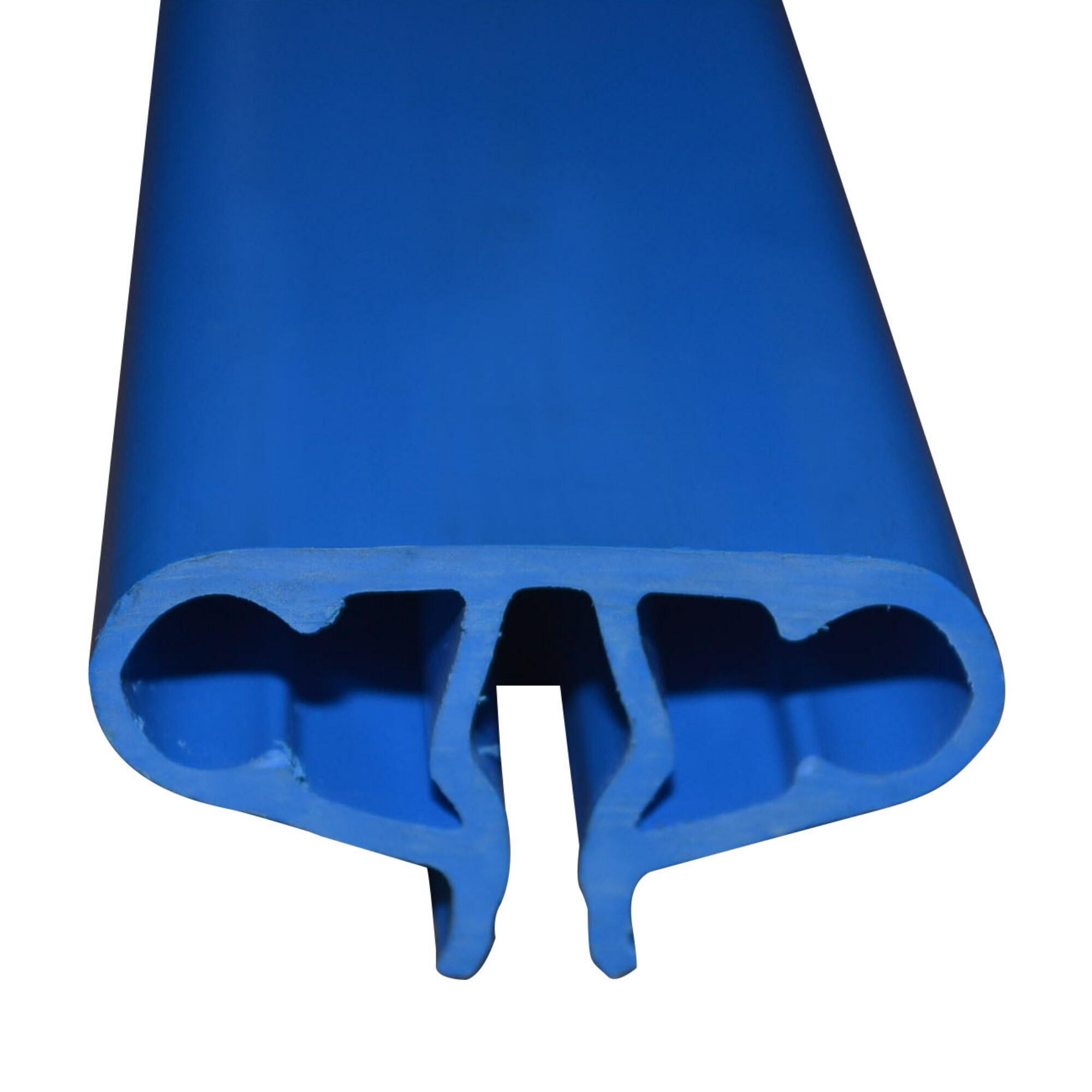 Stahlwandpool oval 490x300x120cm, Stahl 0,4mm weiß, Folie 0,4mm blau 4/5