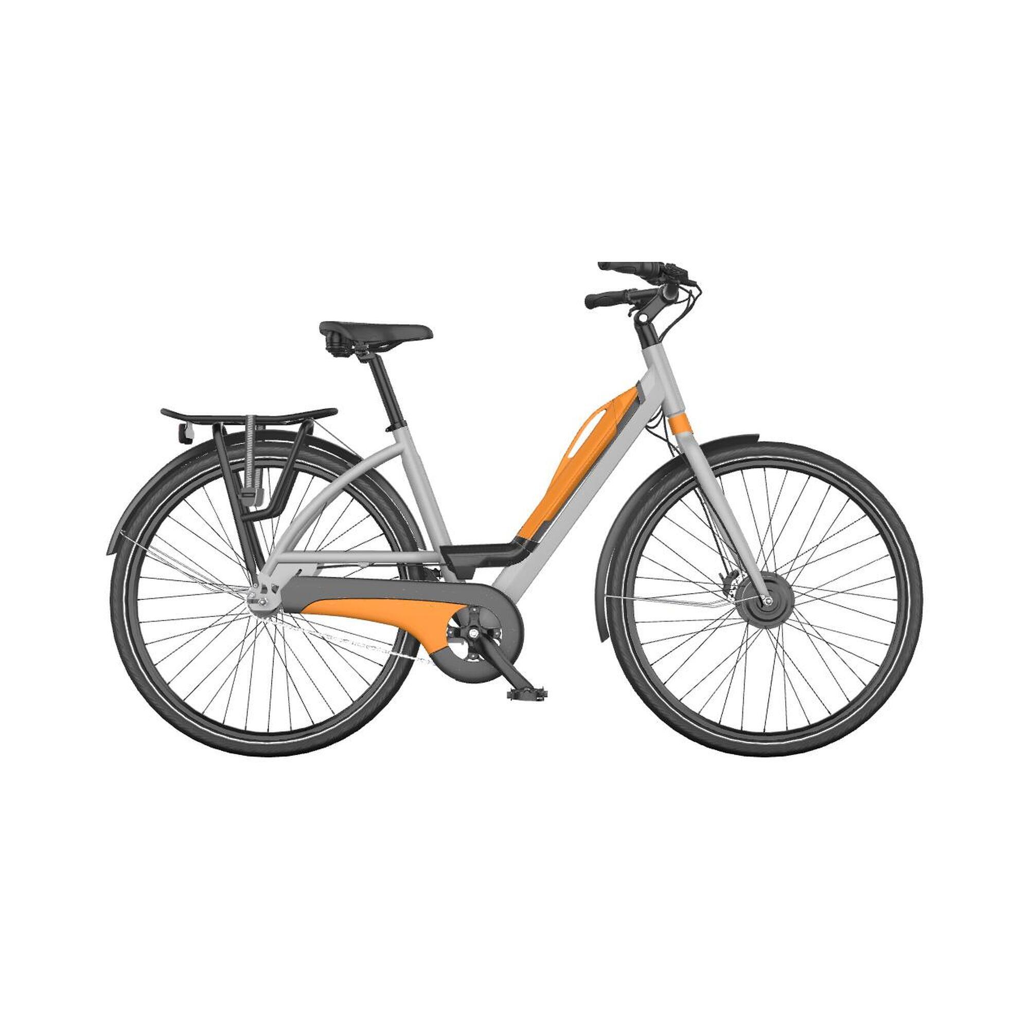 Velo electrique leger faible entretien complet cadre bas 7 vitesse 80km BAYCK Decathlon
