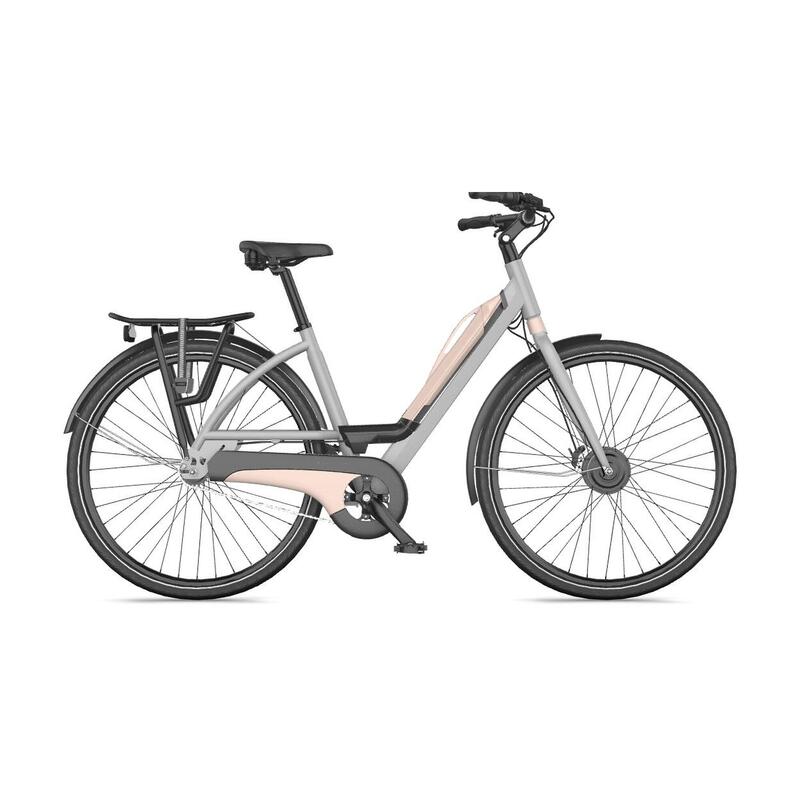 Vélo électrique leger, faible entretien, complet, cadre bas, 7-vitesse, 125km