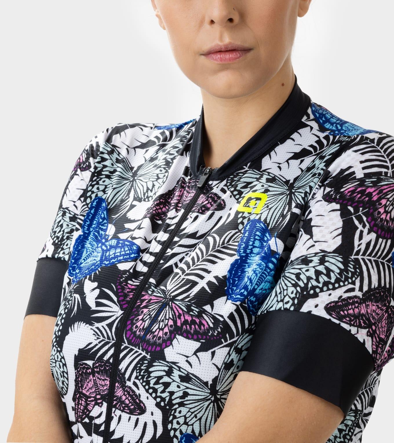 Maillot Manches Courtes Femme Alé Vanessa Bleu/Noir 6/7