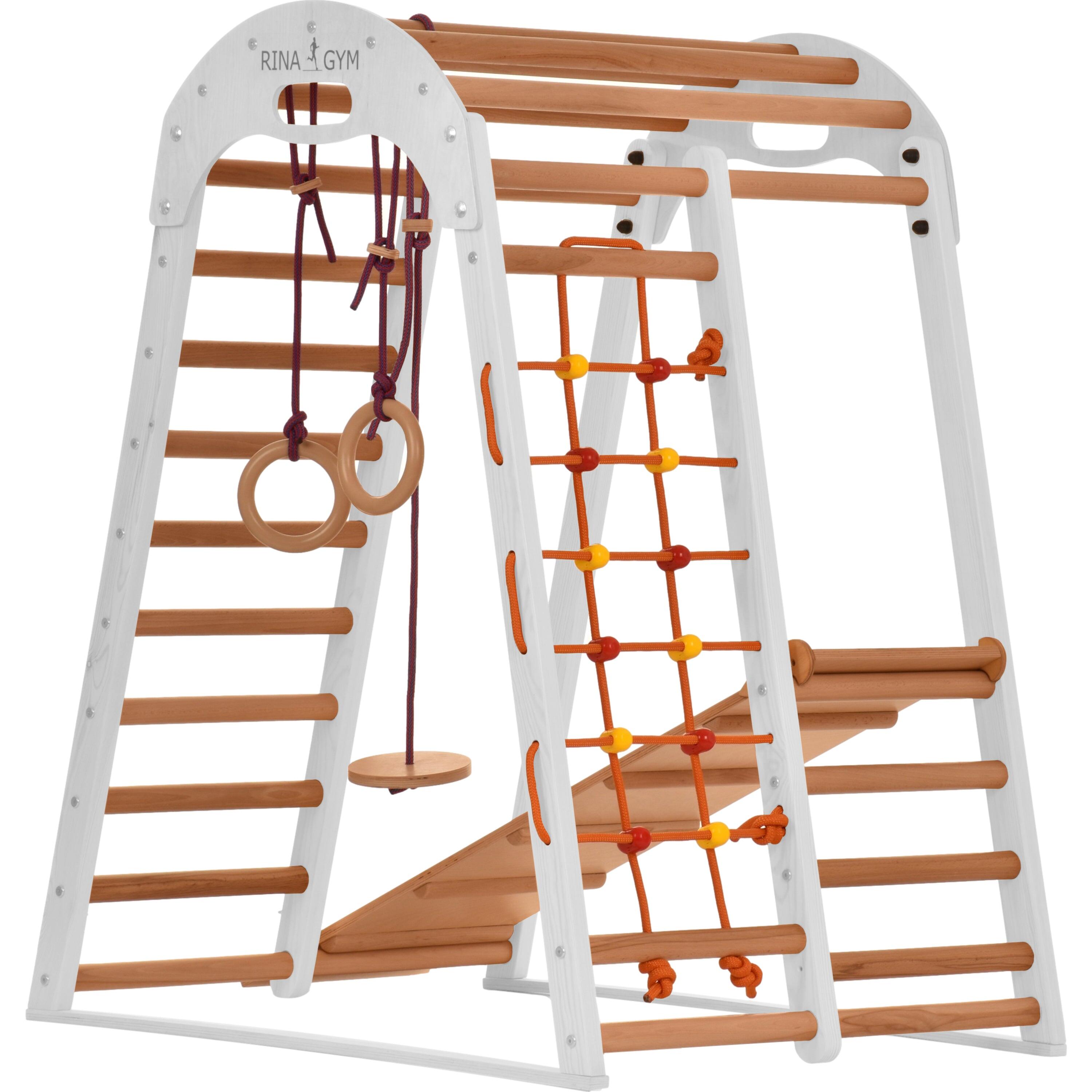 Klimdriehoek Binnen speeltuin voor kinderen (Wit) 6/7