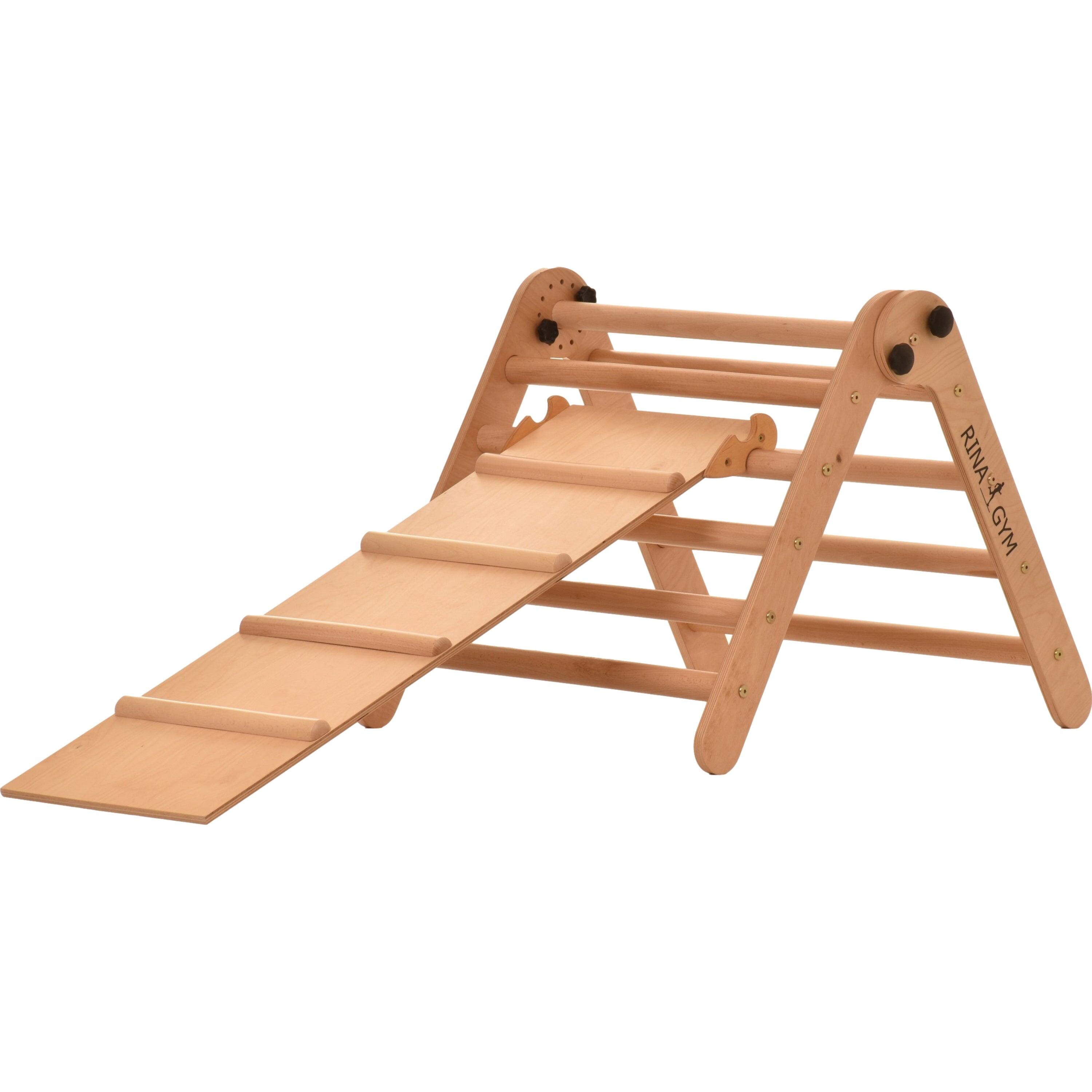 Triângulo de escalada - escada indoor com escorregador (aslide)