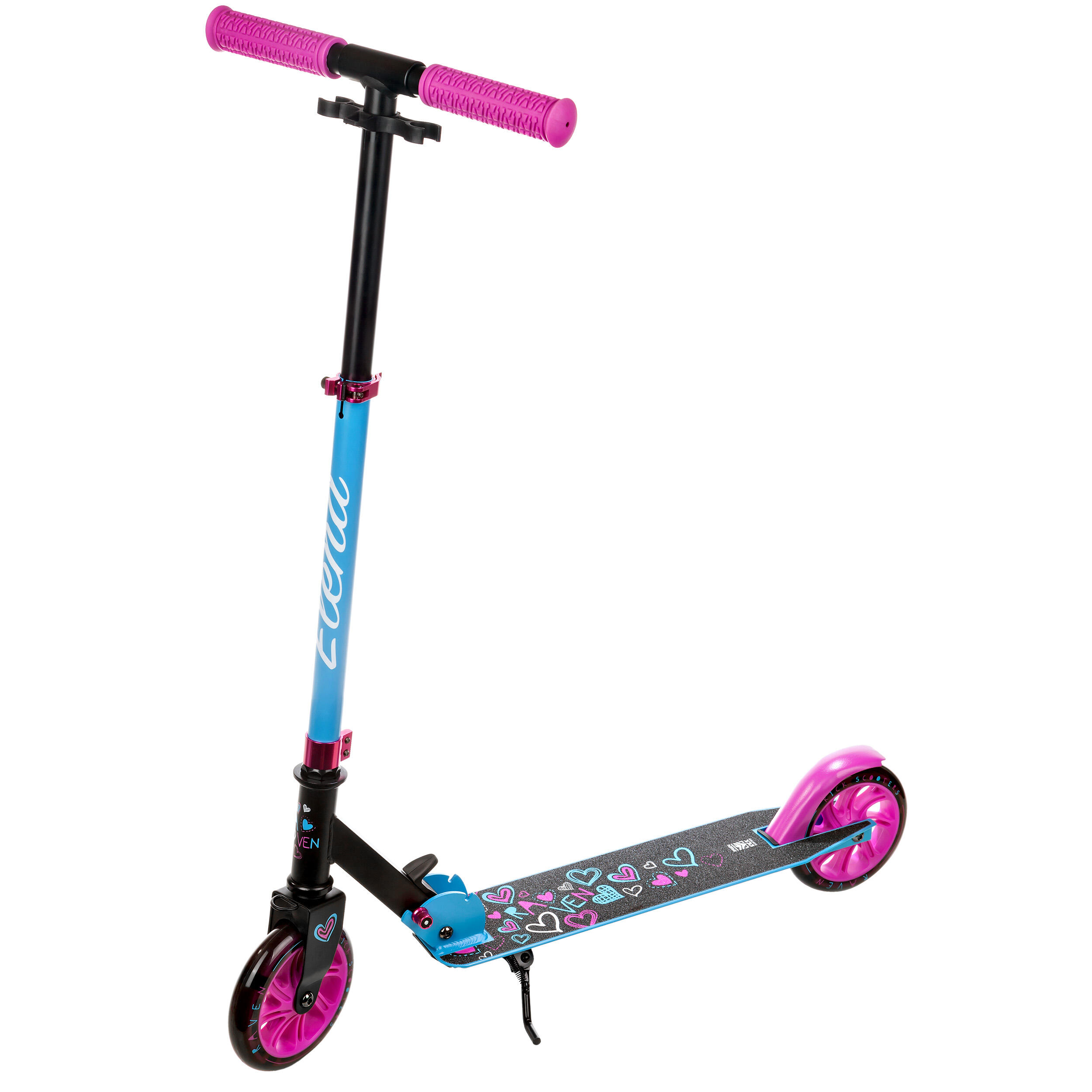 Scooter plegable Ruedas luminosas Elena 145mm Negro 2/7