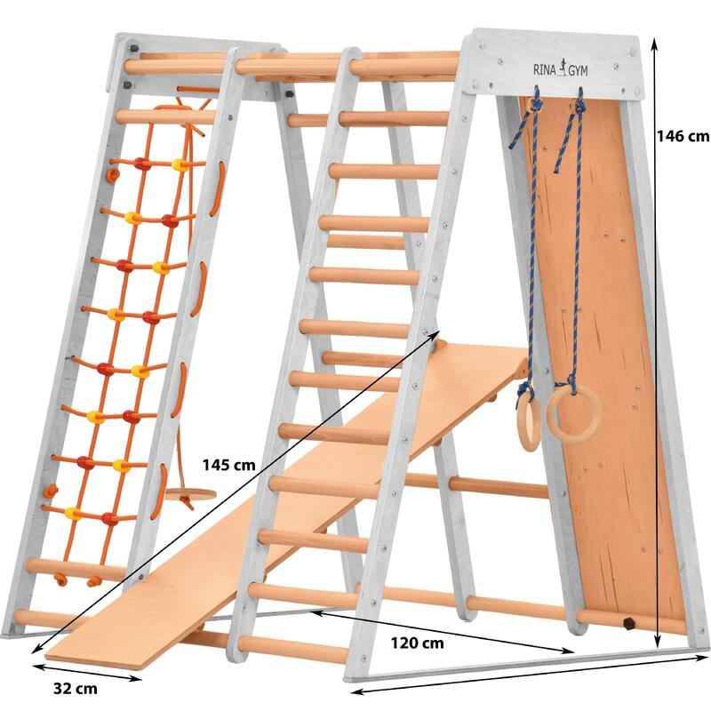 Drabinka sportowa Rinagym model 3 biała