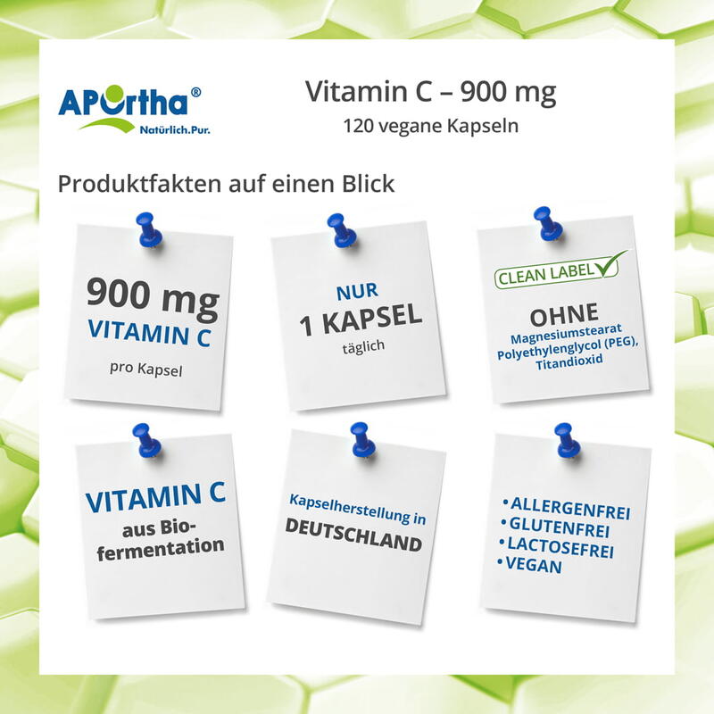 Vitamin C 900 mg - 120 vegane Kapseln