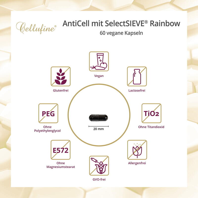 AntiCell mit SelectSIEVE® Rainbow - 60 vegane Kapseln