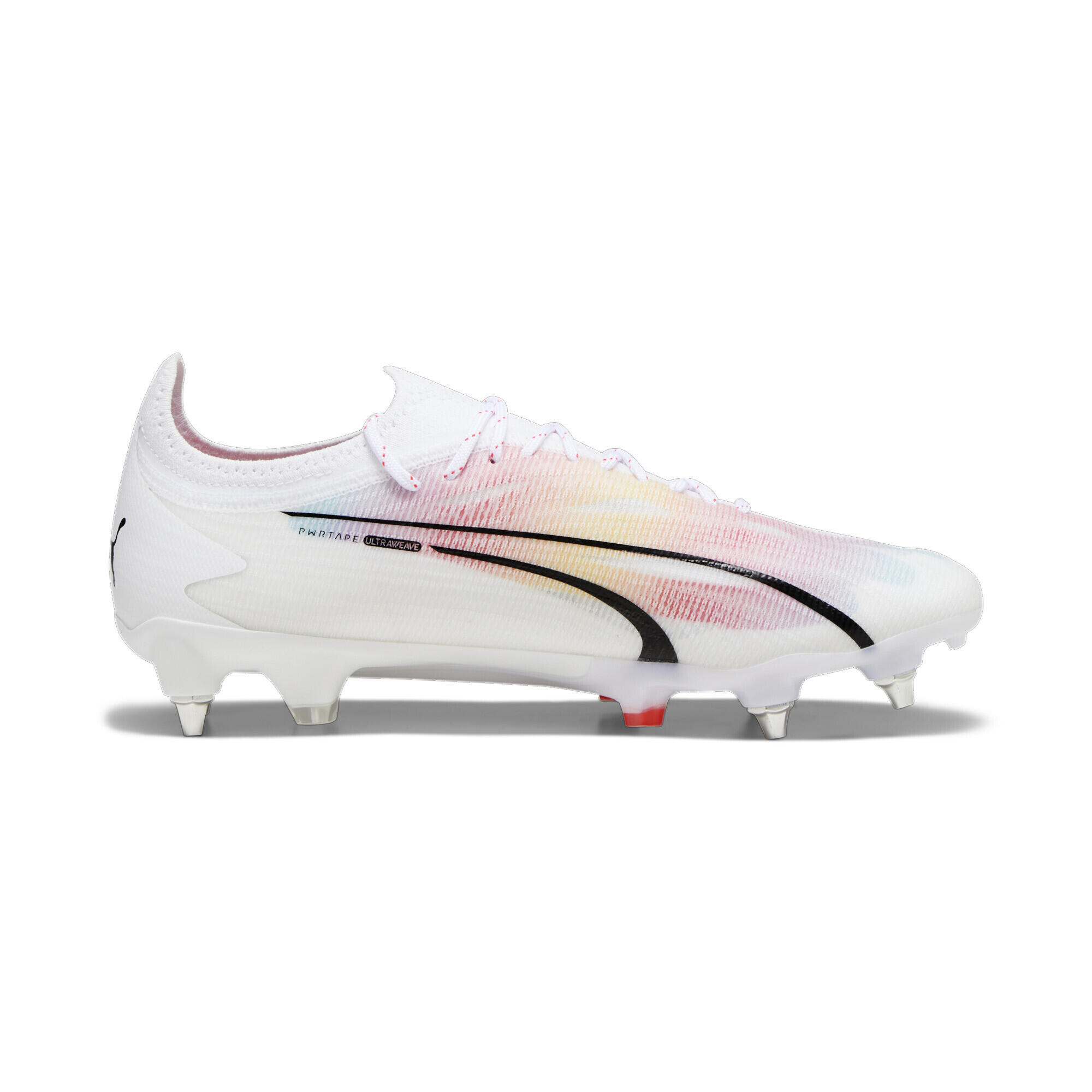 Scarpe da calcio ULTRA ULTIMATE MxSG da uomo PUMA White Black Fire Orchid Red 7/7