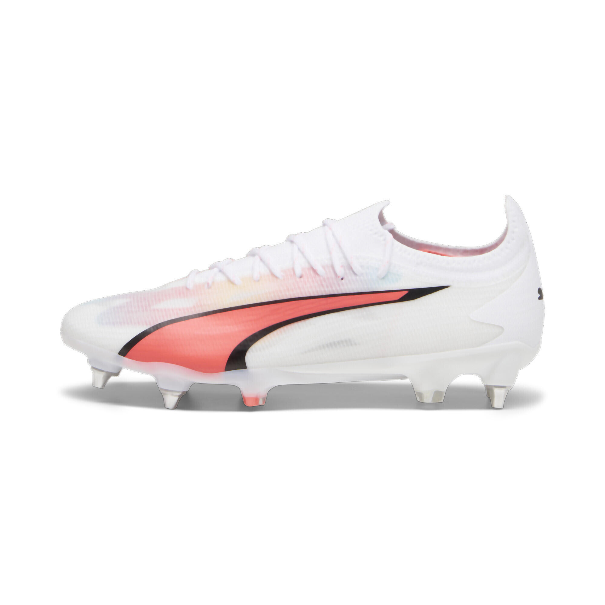 Scarpe da calcio ULTRA ULTIMATE MxSG da uomo PUMA White Black Fire Orchid Red 5/7