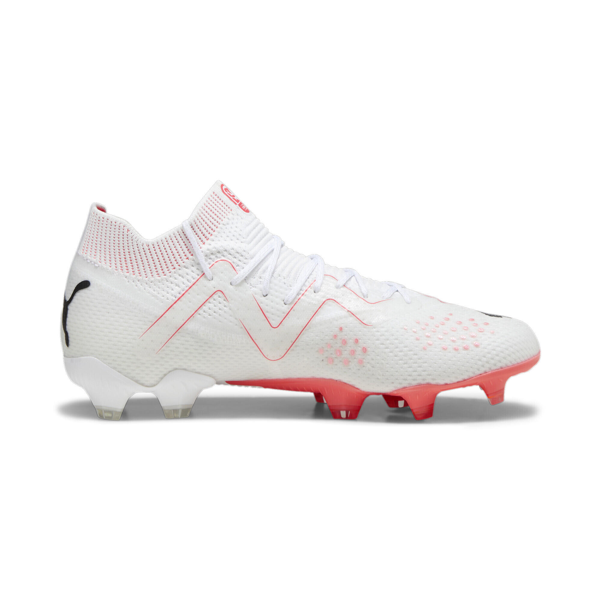 Scarpe da calcio FUTURE ULTIMATE FG/AG da donna PUMA White Black Fire Orchid Red 7/7