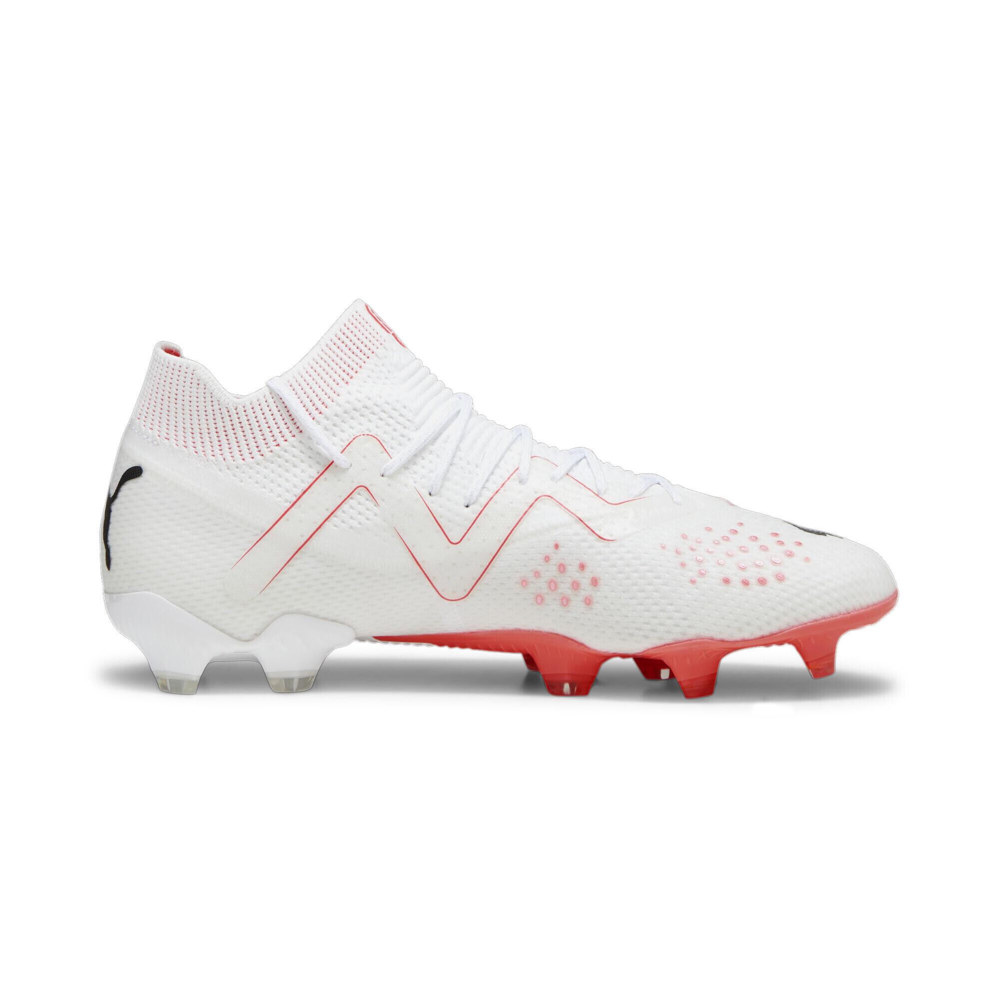 Scarpe da calcio FUTURE ULTIMATE FG/AG da uomo PUMA White Black Fire Orchid Red 7/7