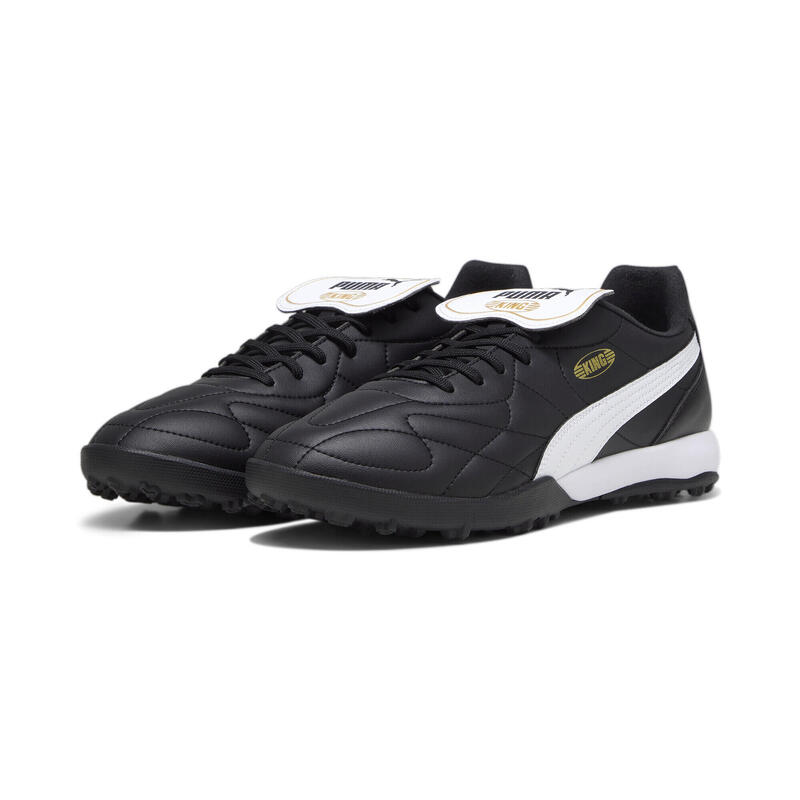 Scarpe da calcio KING TOP TT PUMA Black White Gold