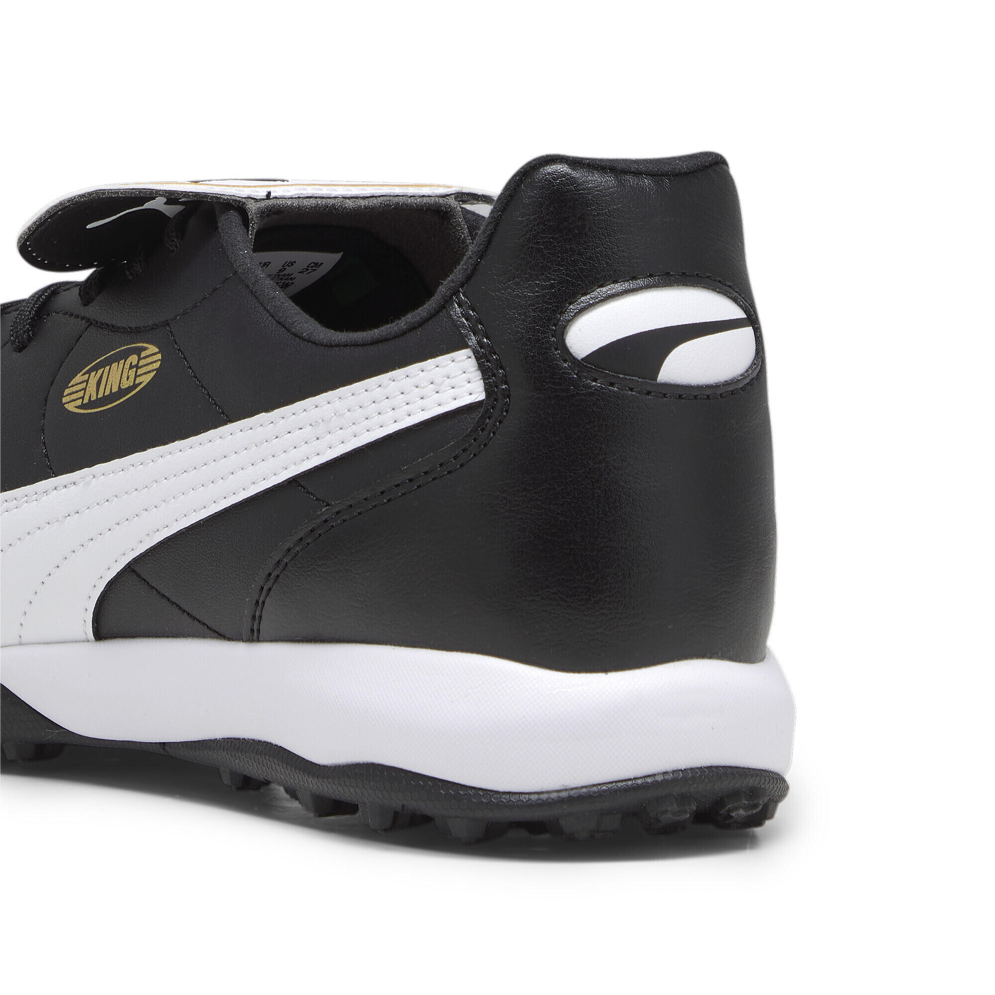 Chaussures de football KING TOP TT PUMA Black White Gold 4/7