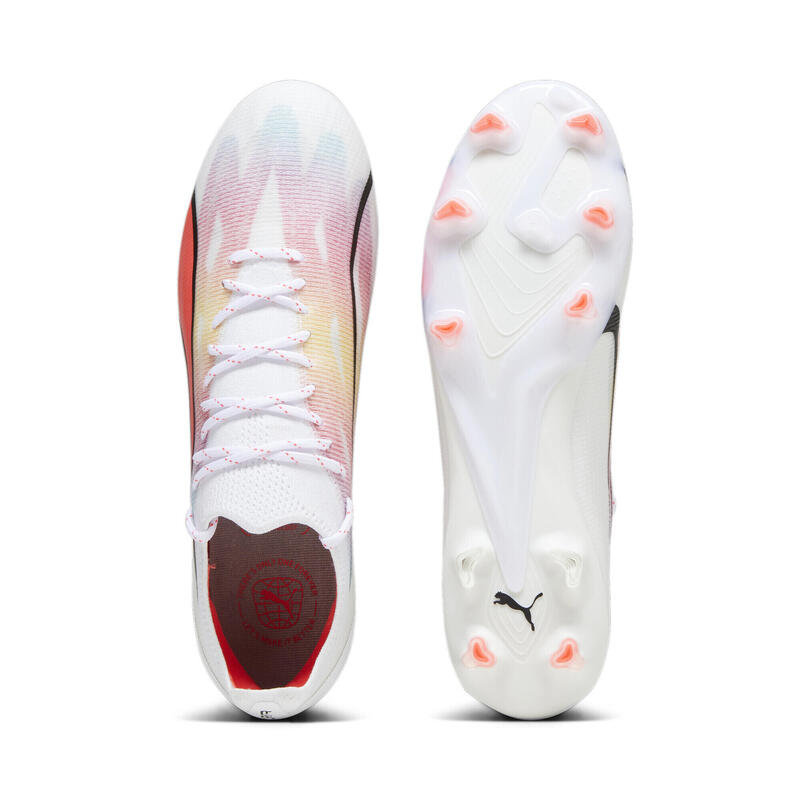 Chaussures de football ULTRA ULTIMATE FG/AG PUMA White Black Fire Orchid Red