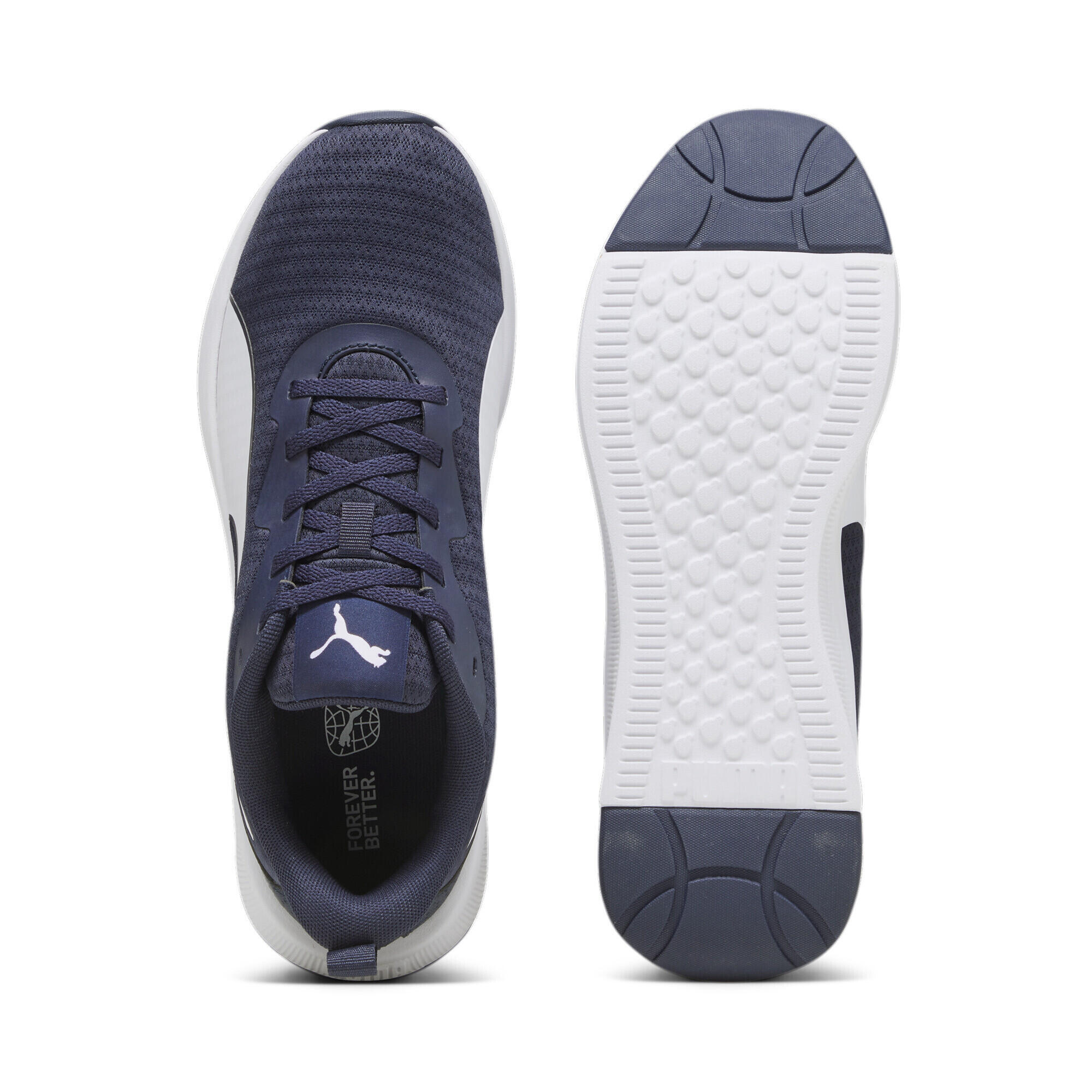 Zapatillas de running Flyer Lite PUMA Navy White Blue 6/7