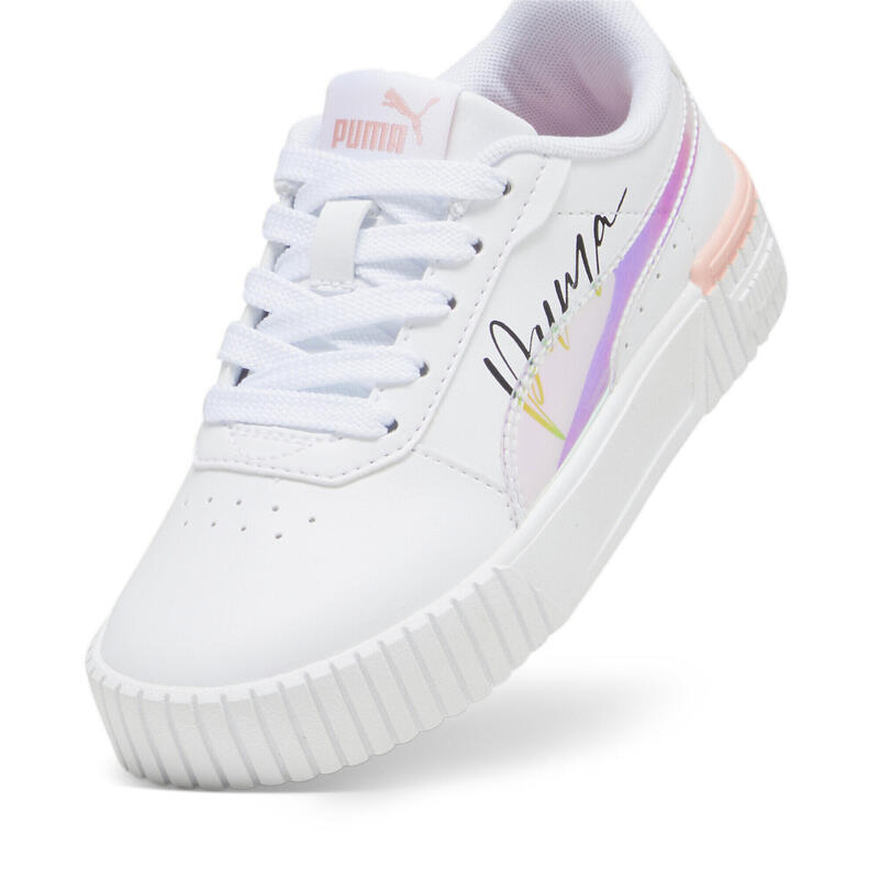 Baskets Carina 2.0 Crystal Wings Enfant PUMA White Peach Smoothie Black Pink