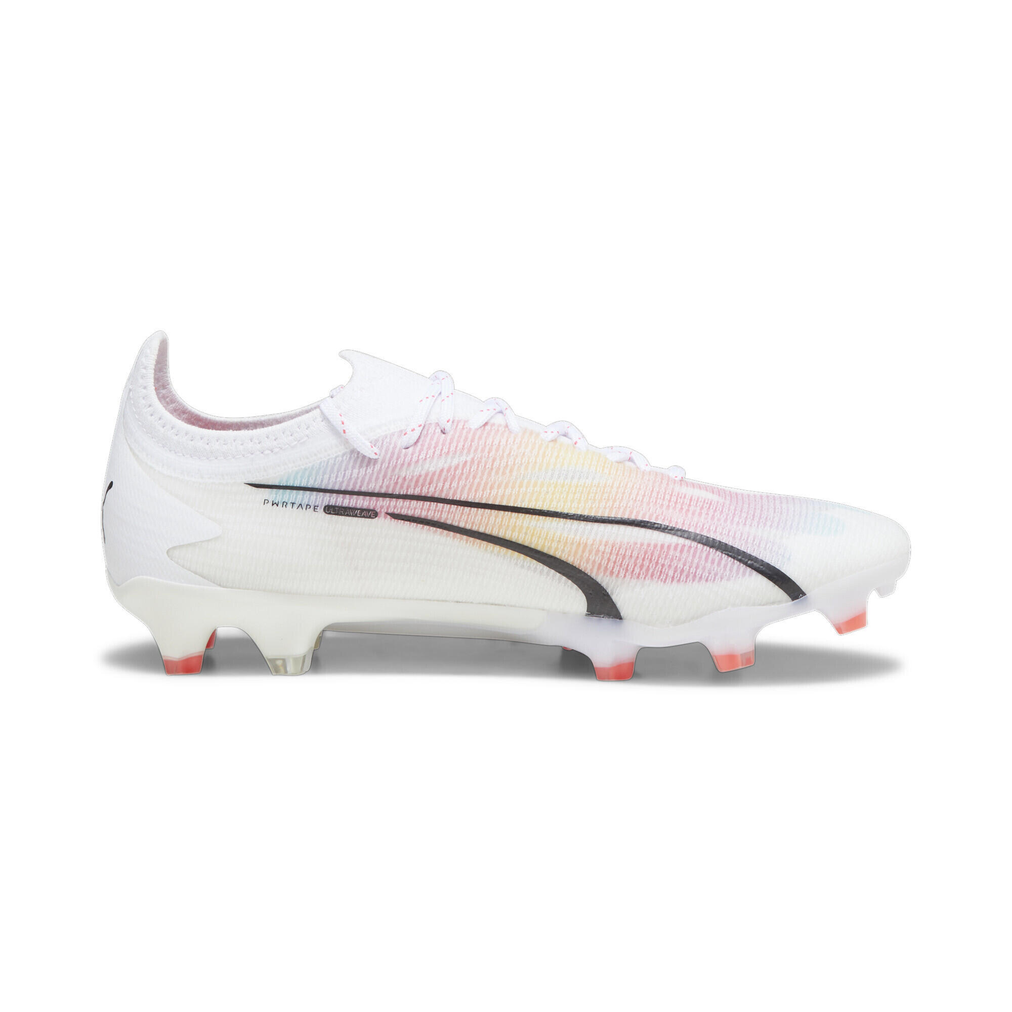 Scarpe da calcio ULTRA ULTIMATE FG/AG da donna PUMA White Black Fire Orchid Red 7/7