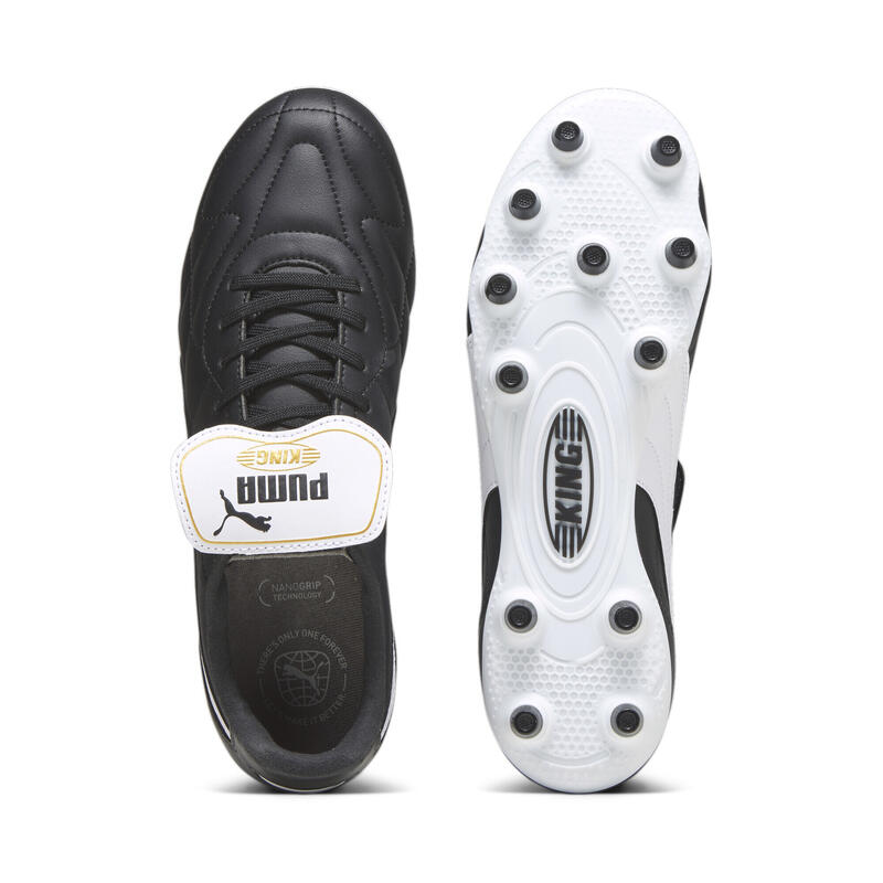 Botas de fútbol KING TOP FG/AG PUMA Black White Gold