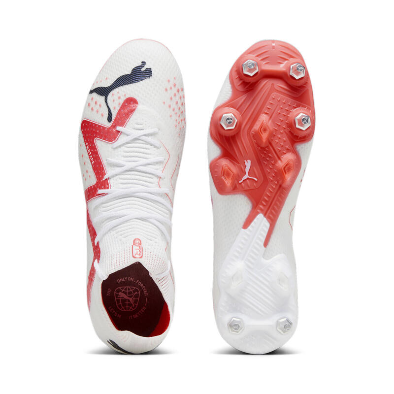 FUTURE ULTIMATE MxSG voetbalschoenen voor heren PUMA White Black Fire Orchid Red