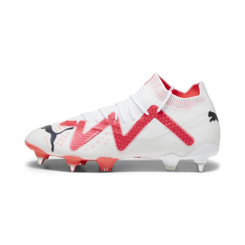 FUTURE ULTIMATE MxSG voetbalschoenen voor heren PUMA White Black Fire Orchid Red