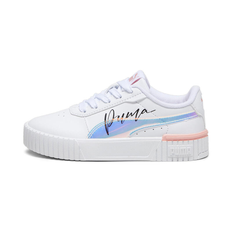 Sneaker Carina 2.0 Crystal Wings da bambini PUMA White Peach Smoothie Black Pink