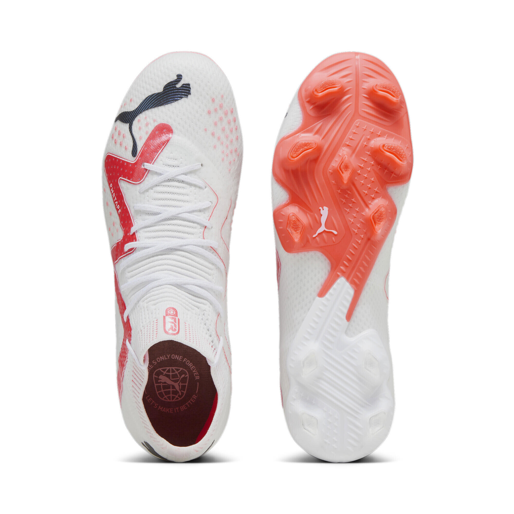 Scarpe da calcio FUTURE ULTIMATE FG/AG da donna PUMA White Black Fire Orchid Red 6/7