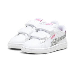 PUMA Smash 3.0 Star Glo Sneakers Mädchen PUMA Black Peach Smoothie White  Pink PUMA - DECATHLON