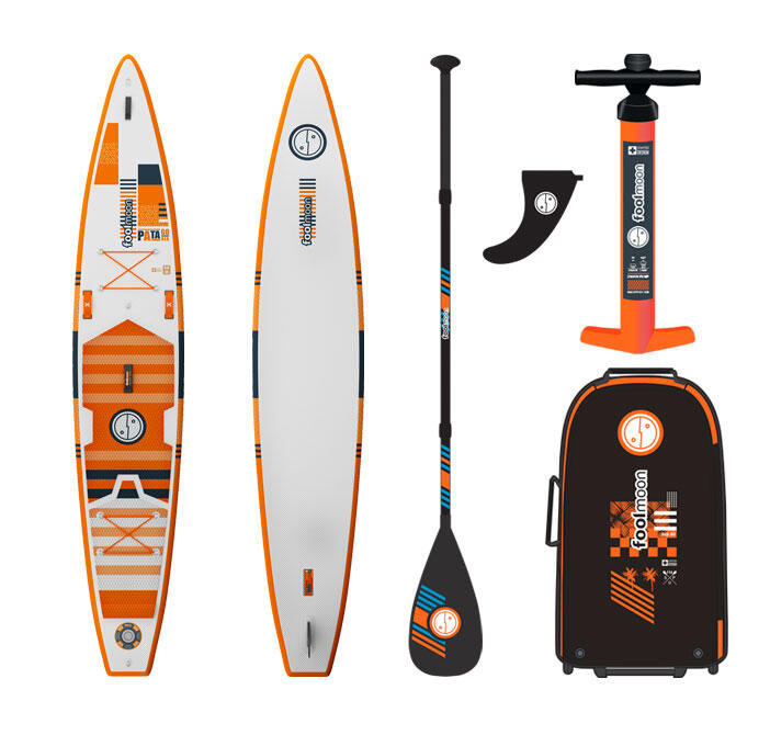 FOOLMOON Stand Up Paddle Patagonia 14.0 inflatable white/orange 14' 30" 6"