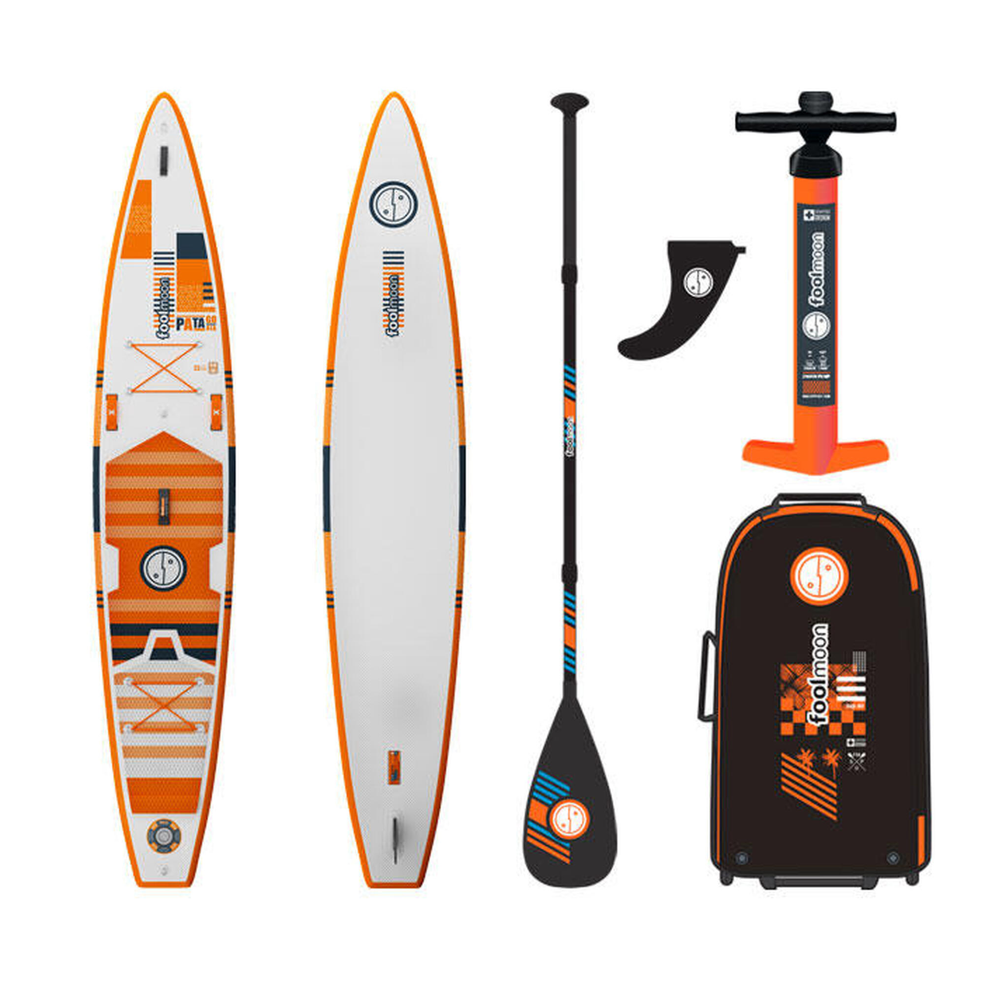 Stand Up Paddle inflatable - Patagonia 14.0 - white/orange - complete set