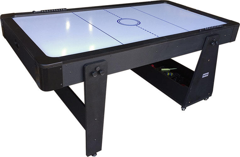 NORTH Twist 2in1 Max Air Hockey/Table De Billard Noir/Blanc 6FT 4/7