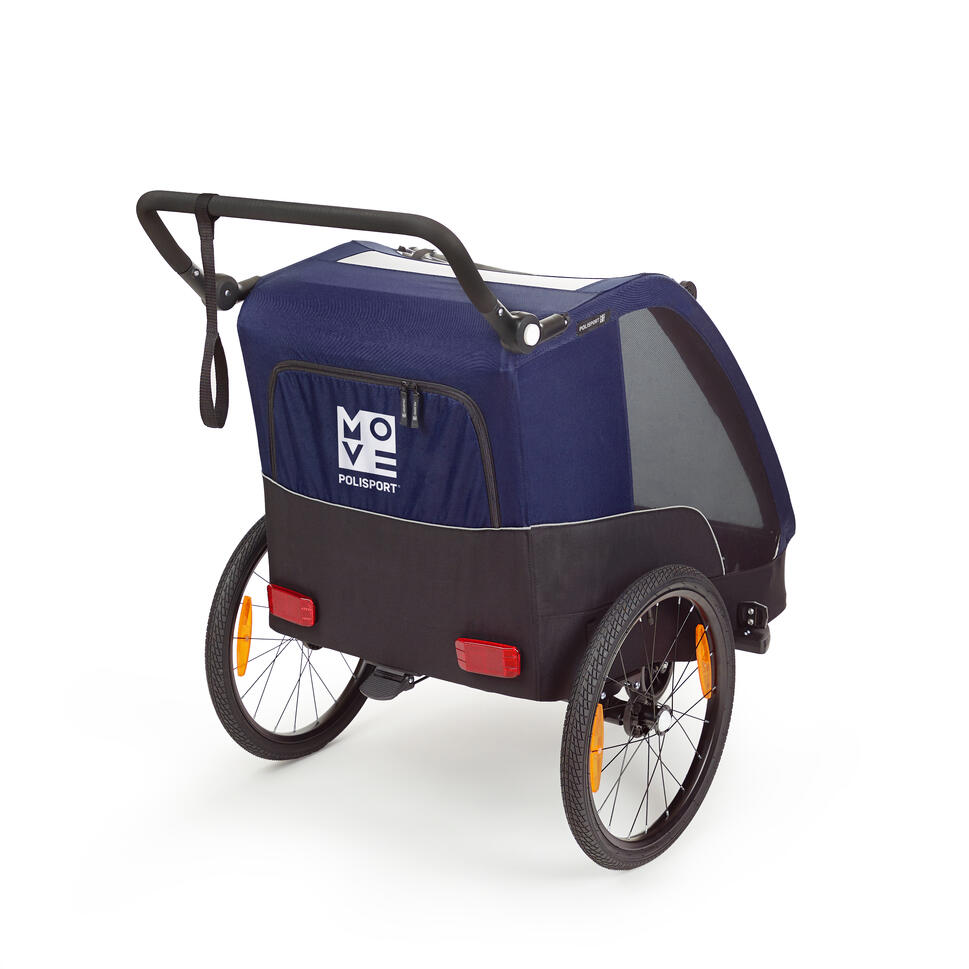 Polisport Przyczepka i wózek: Przyczepka rowerowa/Wózek dla dzieci/Cargo Blue