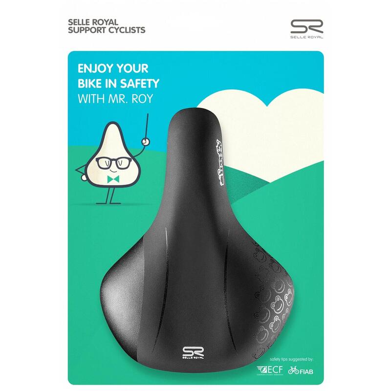 Selle de vélo Froggy 12-16 Pouces - Noir