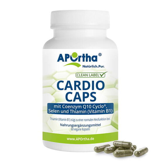 Cardio Caps mit Coenzym Q10 + Selen + Vitamin B1 - 60 vegane Kapseln