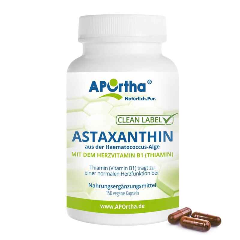 Natürliches Astaxanthin 4 mg - 150 vegane Kapseln