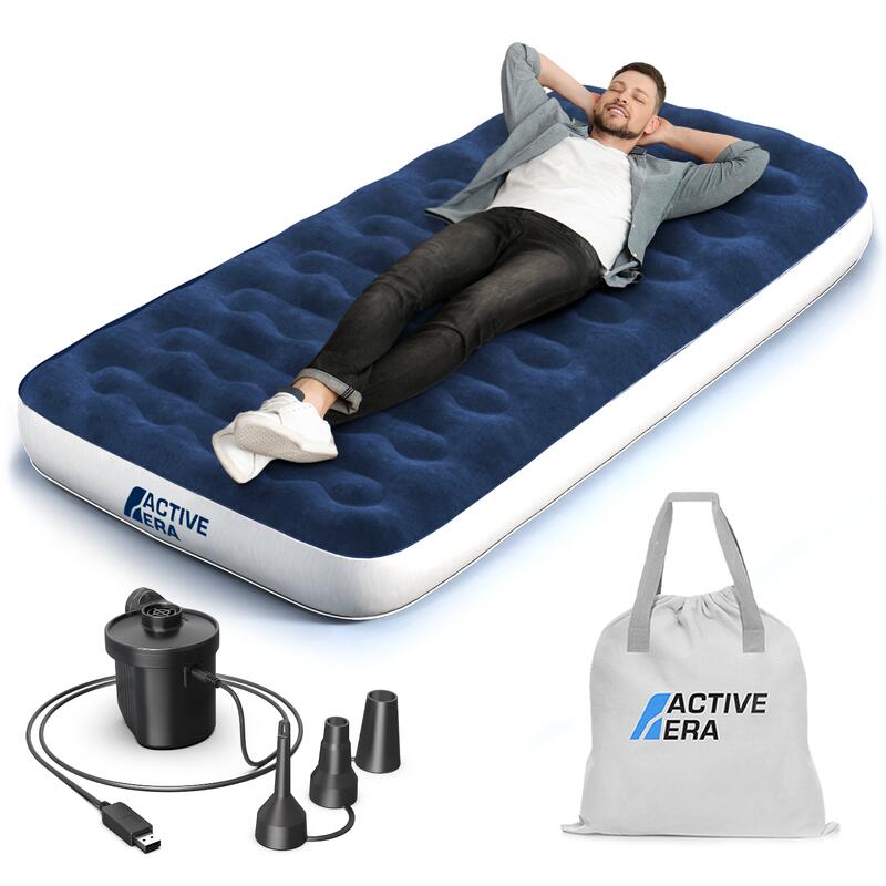 Camping Air Bed Navy/White ACTIVE ERA Decathlon