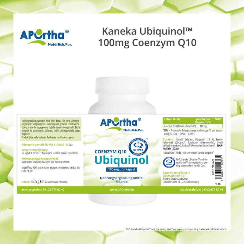 Kaneka Ubiquinol™ 100 mg Coenzym Q10 - 60 Kapseln