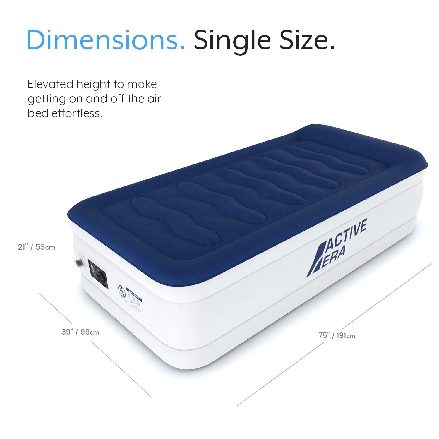 Single Comfort Plus Air Bed – Navy/White 4/7
