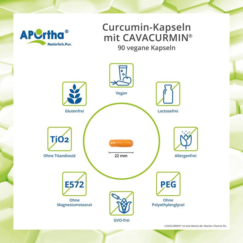 Curcumin-Kapseln mit CAVACURMIN® - 90 vegane Kapseln