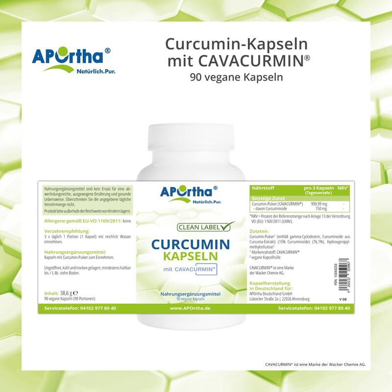 Curcumin-Kapseln mit CAVACURMIN® - 90 vegane Kapseln