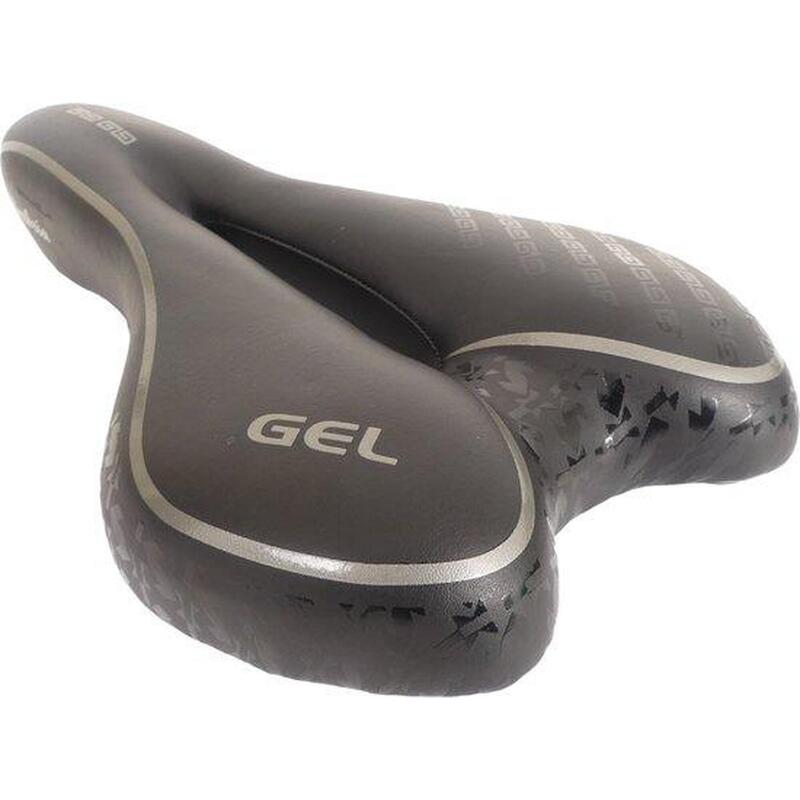 Selle de vélo Edge Umbria Gel - Sportive et Confortable - Noir