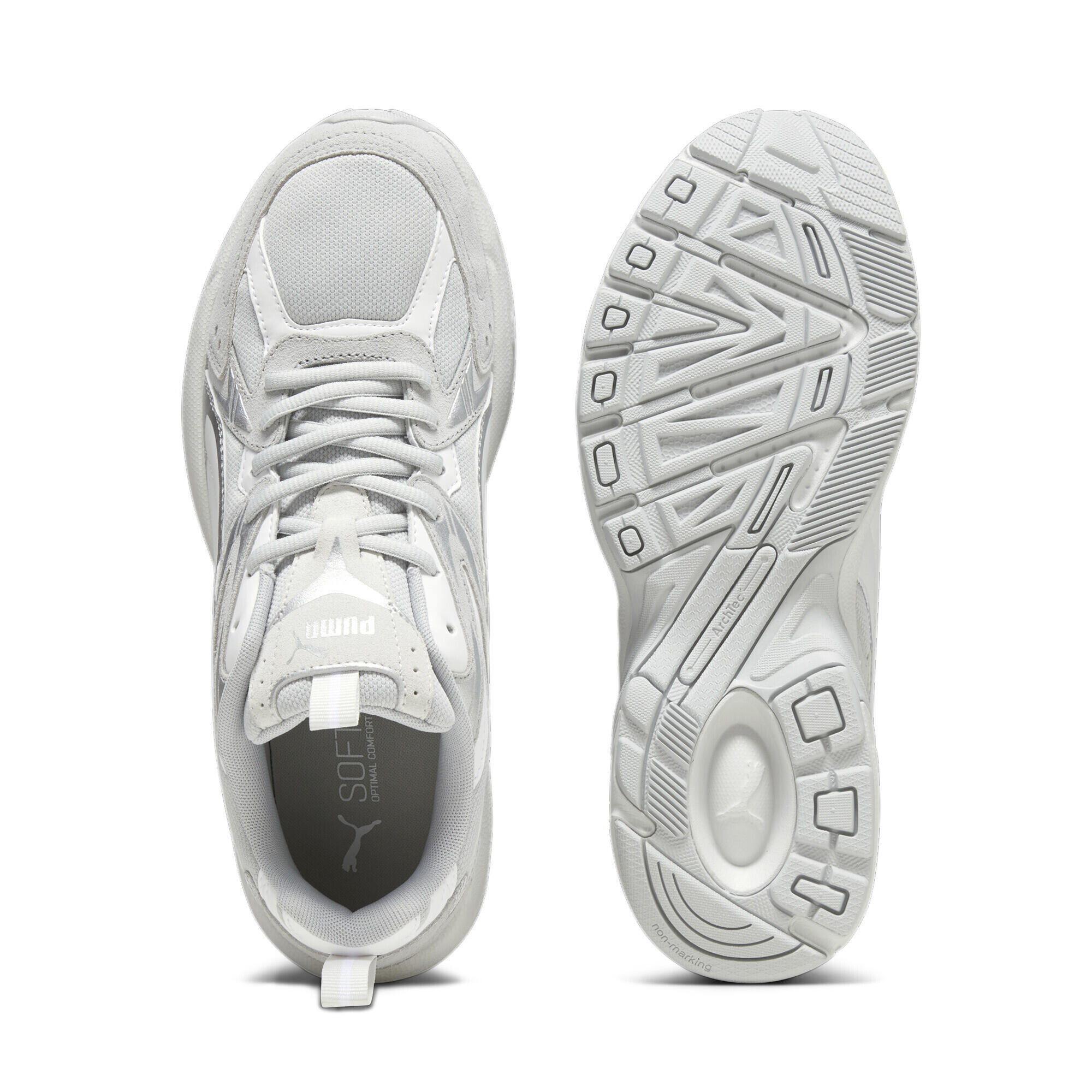 Milenio Tech Suede sneakers PUMA Cool Light Gray Feather White 7/7
