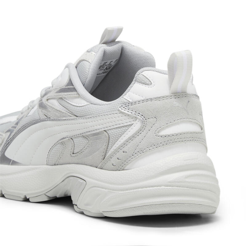 Pantofi Milenio Tech Suede PUMA Cool Light Gray Feather White